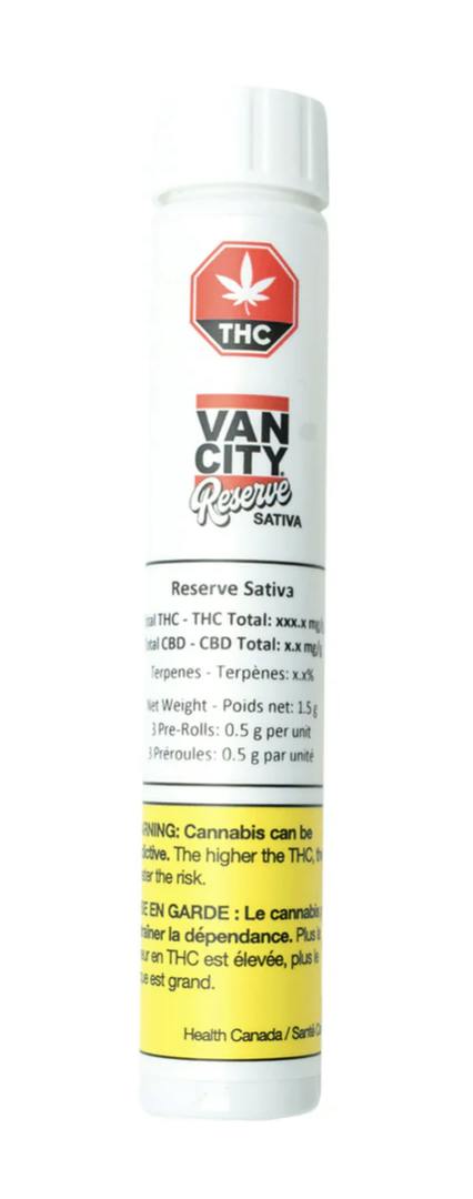 Reserve Sativa Pre-Rolls 3 x 0.5g