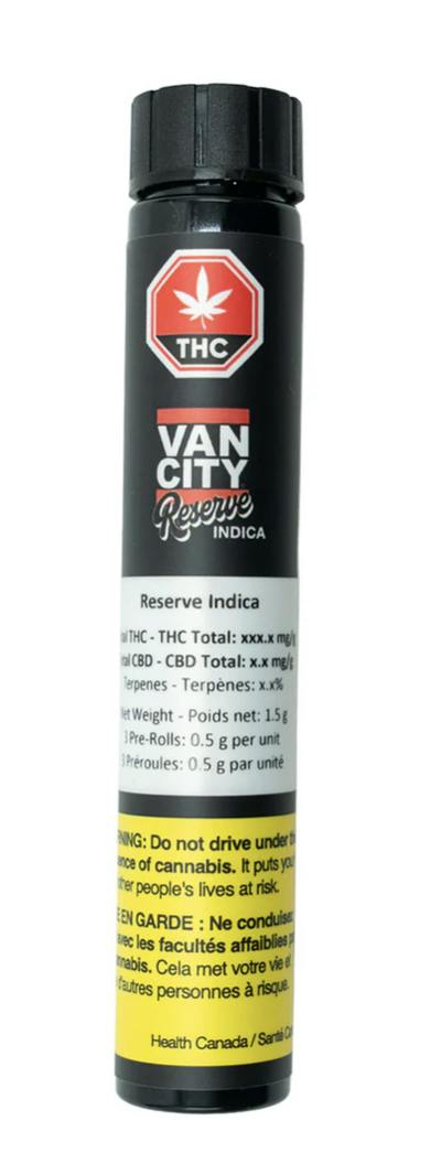 Reserve Indica Pre-Rolls 3 x 0.5g