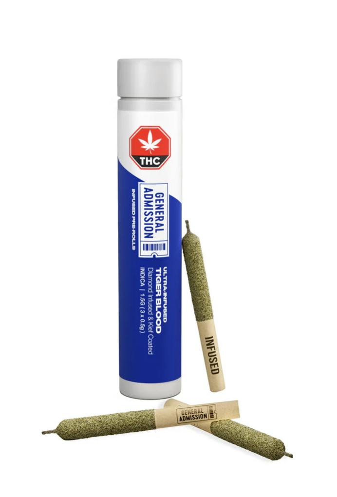 Tiger Blood Diamond Infused Pre-Rolls 3 x 0.5g