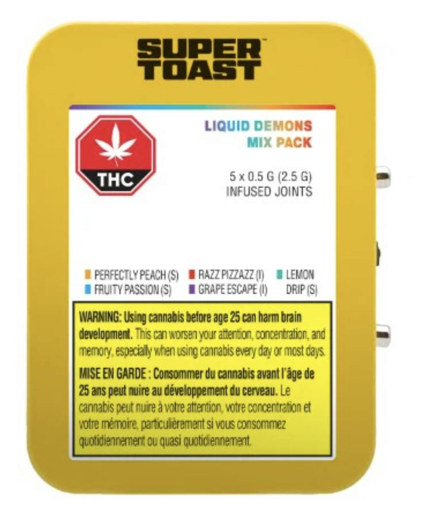 Liquid Demons Mix Pack Pre-Rolls 5 x 0.5g
