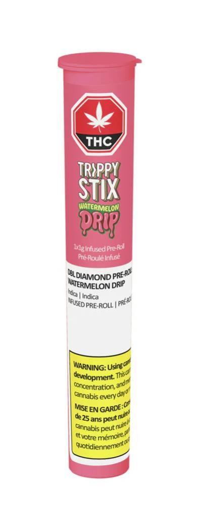 Trippy Stix Watermelon Drip Infused Pre-Roll 1g