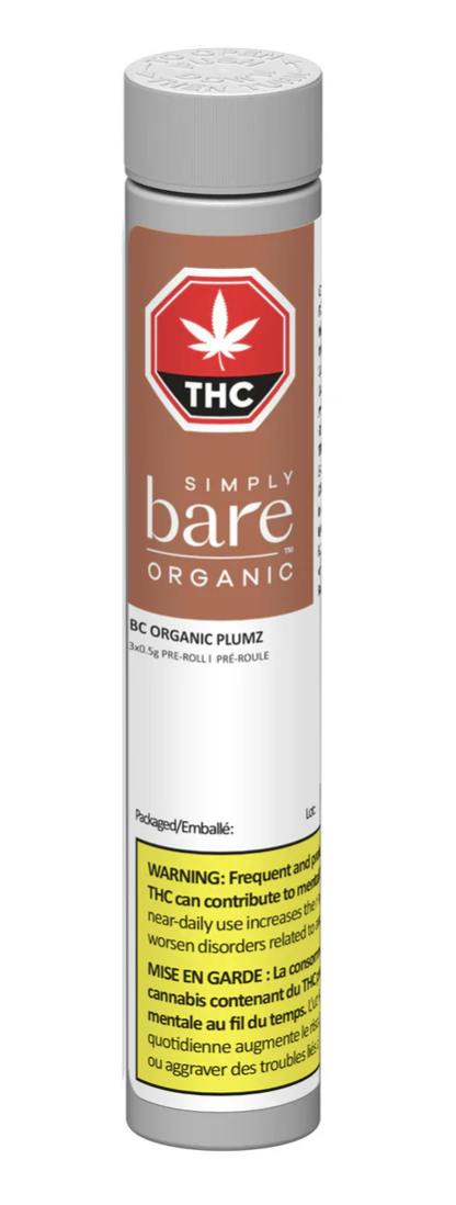 Organic Plumz Pre-Rolls 3 x 0.5g