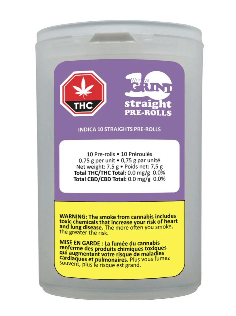 Indica 10 Straights Pre-Rolls 10 x 0.75g