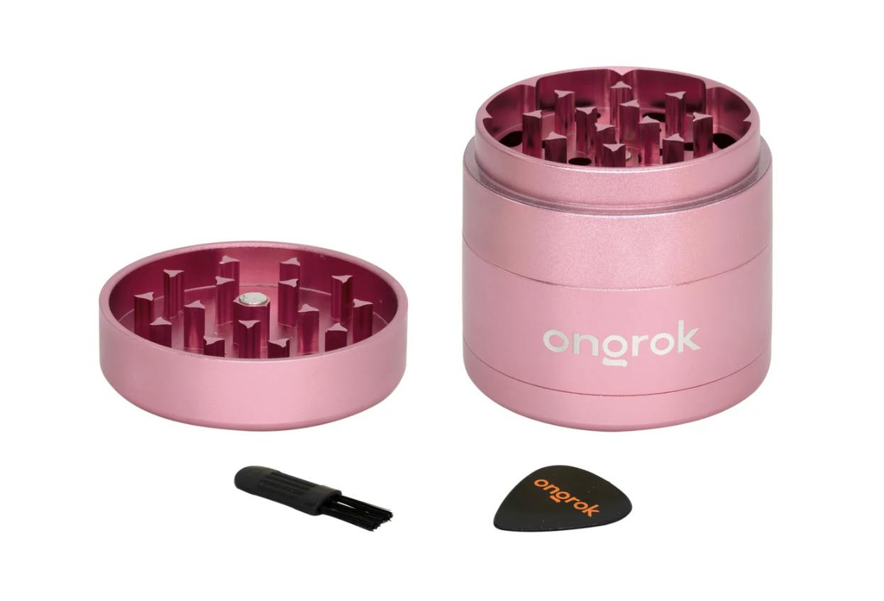 Ongrok: 4 Pc Grinder 55mm Rose Gold