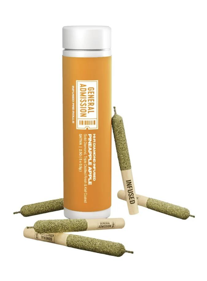 Pineapple Apple Infused Pre-Rolls 5 x 0.5g