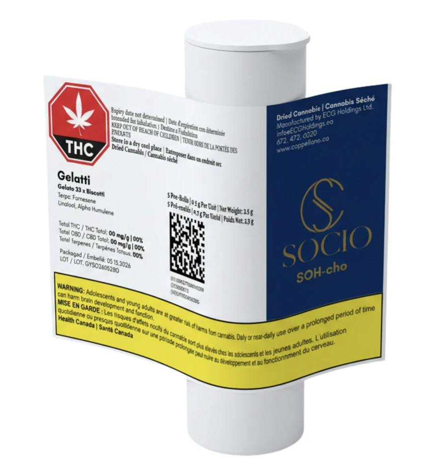 Gelatti Pre-Rolls 5 x 0.5g