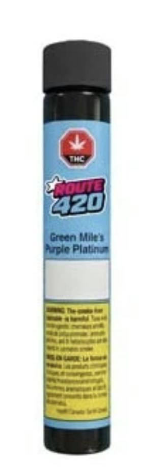 Green Miles Purple Platinum Pre-Rolls 2 x 1g