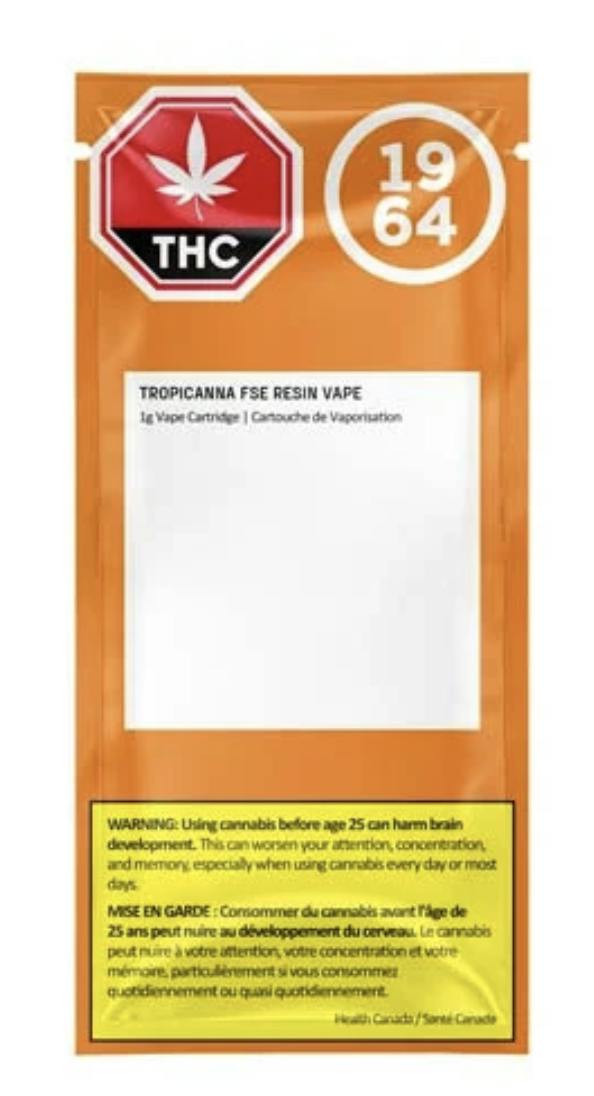 Tropicanna Cured Resin Vape 1g