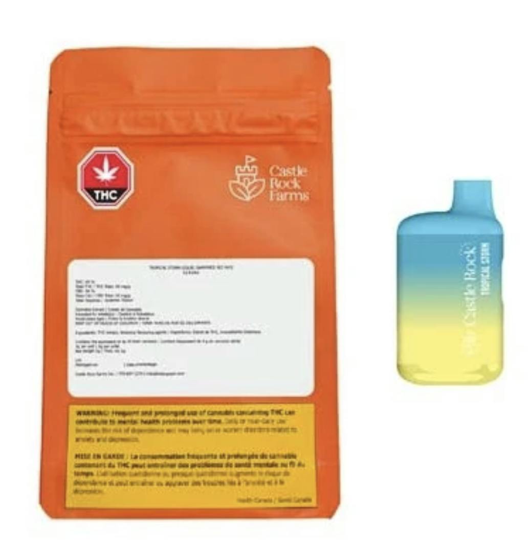 Tropical Storm Diamond & Live Resin Blend Disposable 1g