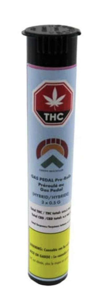 Gas Pedal Pre-Rolls 3 x 0.5g