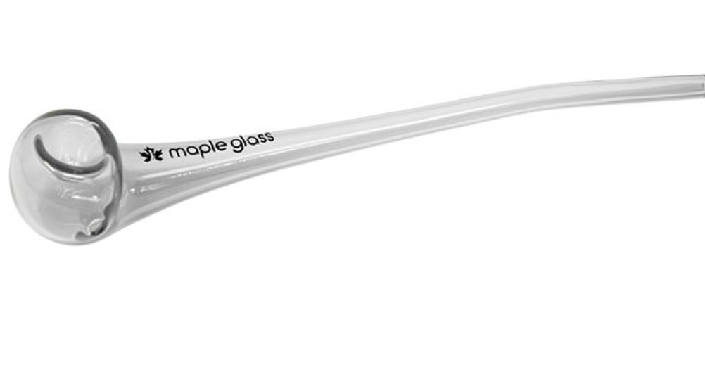 Maple Glass Clear Gandalf Straight Pipe 10 Inches