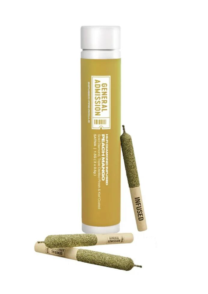 Peach Mango Infused Pre-Rolls 3 x 0.5g