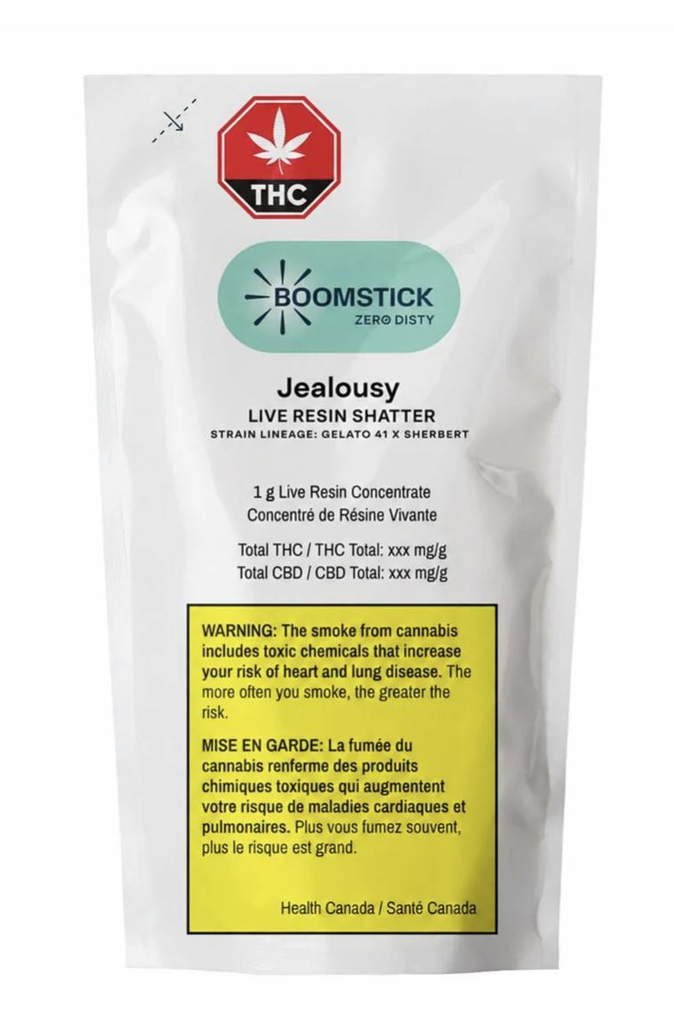 Jealousy Live Resin Shatter 1g