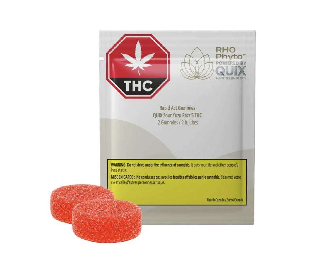 Fast Acting Sour Yuzu Razz Gummies