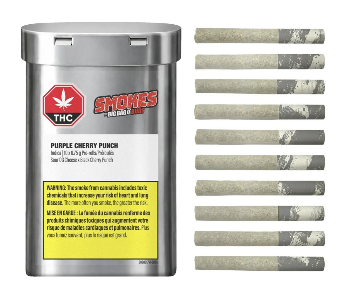 Purple Cherry Punch Pre-Rolls 10 x 0.75g
