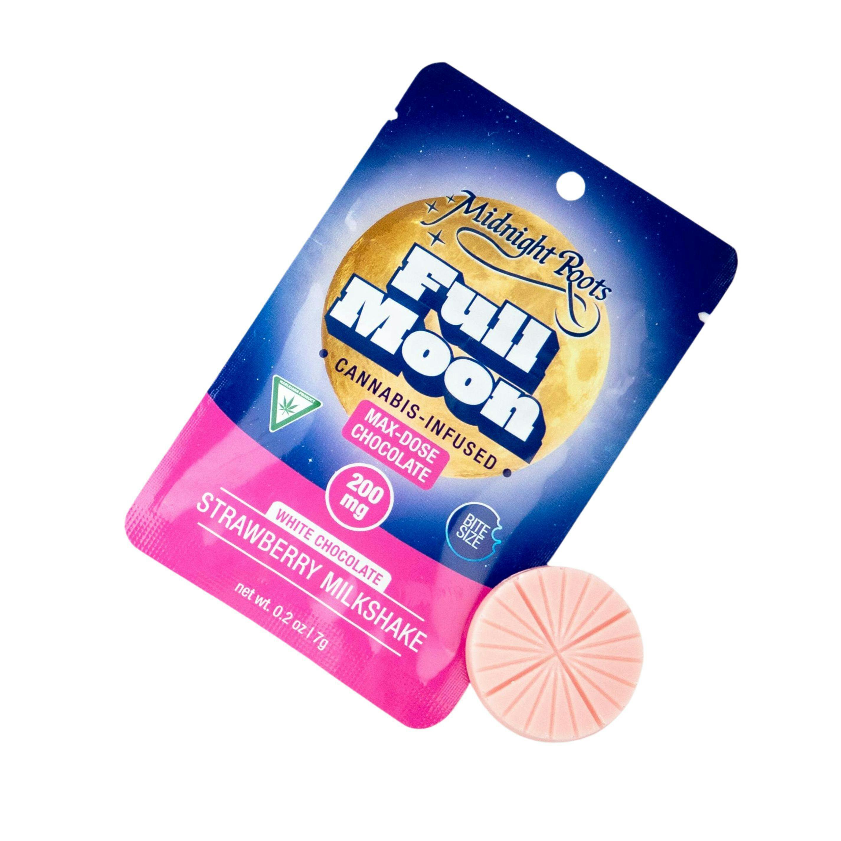 FULL MOON | Edible | Chocolate | Strawberry Milkshake Chocolate | 200mg