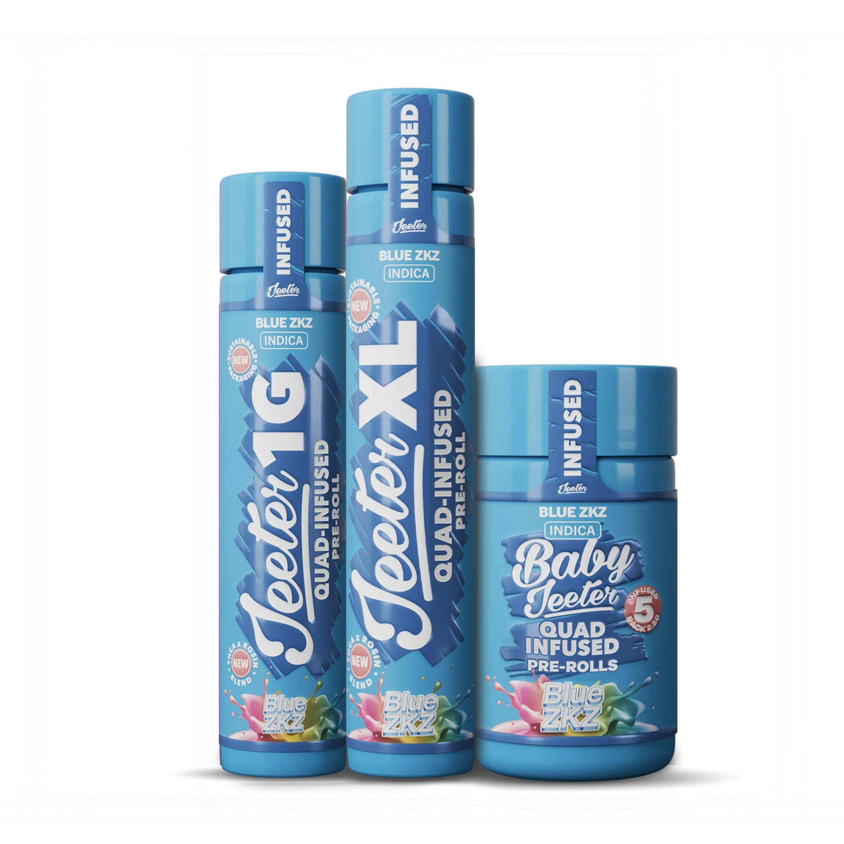 Jeeter | Blue ZKZ | Quad-Infused Minis | 0.5g each | 5pk