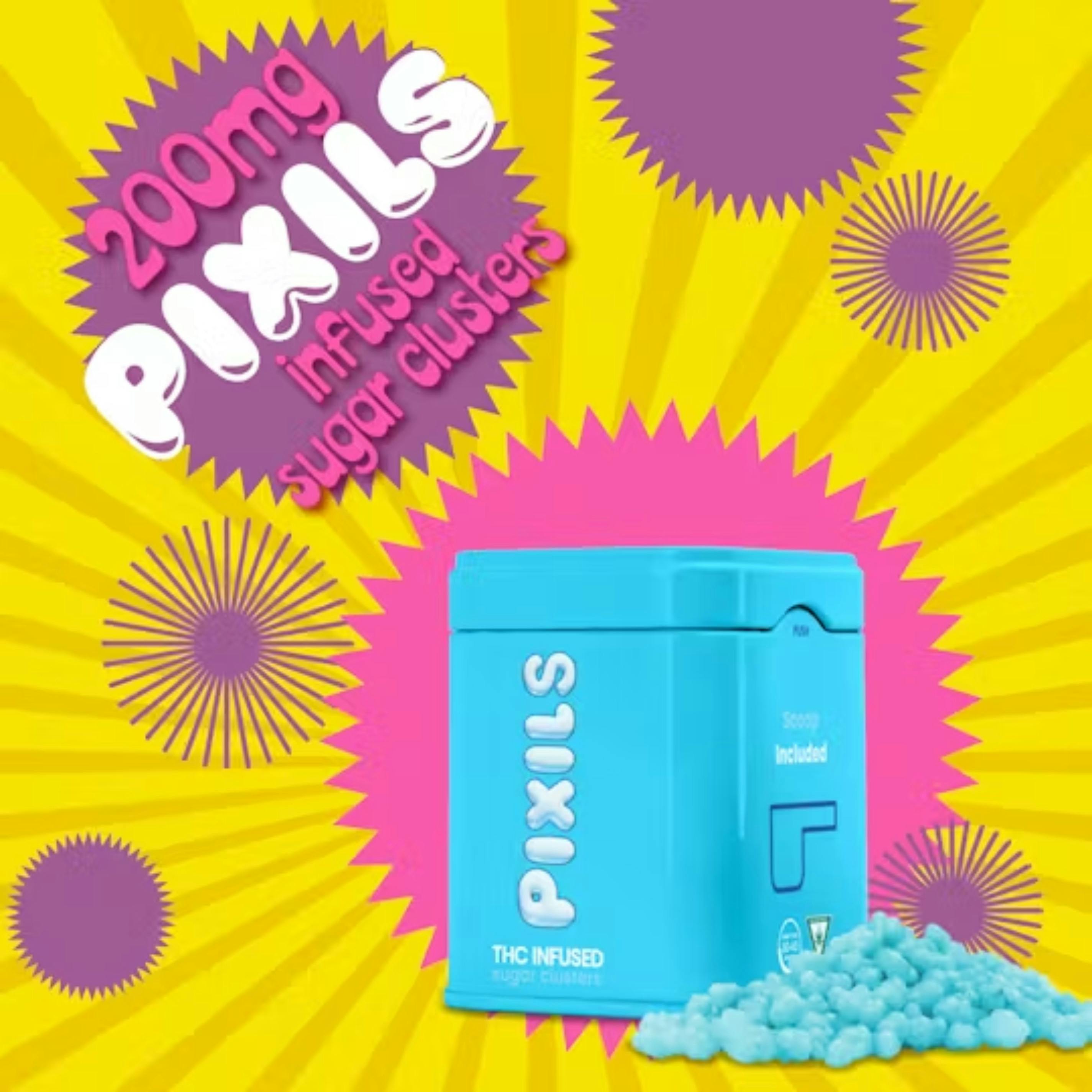 PIXILS | Edible | Sugar Clusters | Blue Raspberry | 200mg