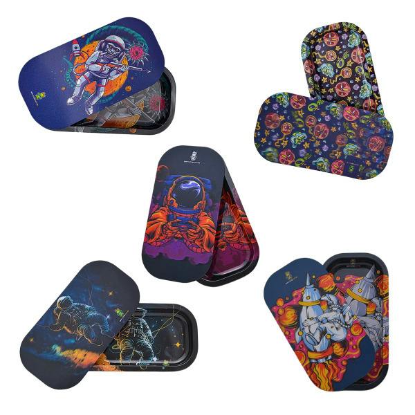SPACE KING | Accessory | Metal Tray | 3D w/ Magnetic Lid | Small