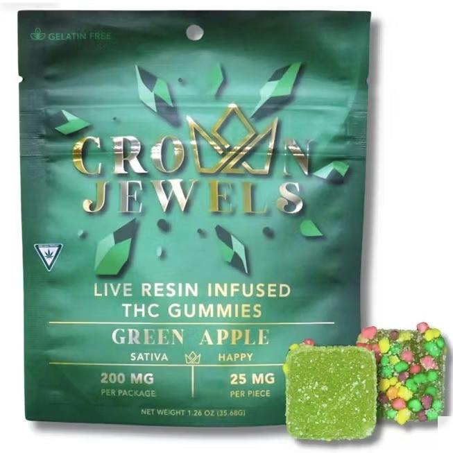 CROWN JEWELS | Gummies | Green Apple | Munchies | 200mg