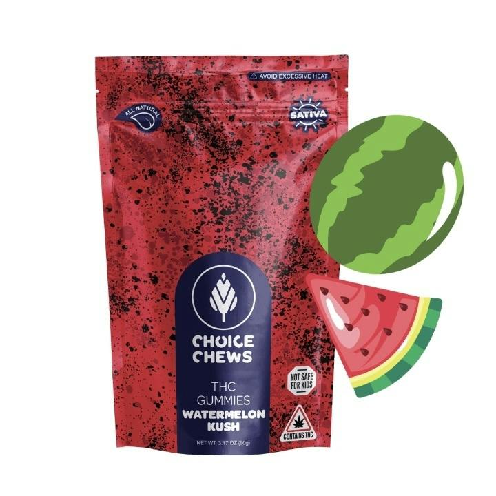 Choice Chews - Watermelon Kush | 100mg | Sativa