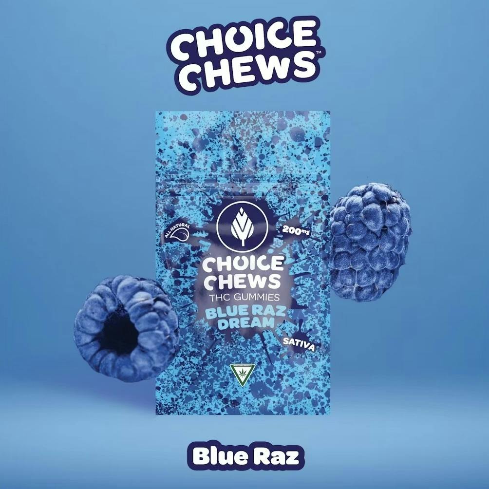 Choice Chews - Blue Raz Dream | 200mg | Sativa