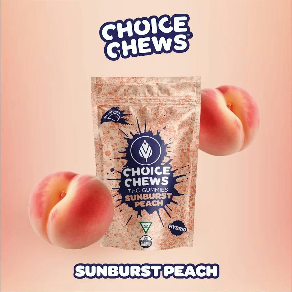 Choice Chews - Sunburst Peach | 200mg | Hybrid