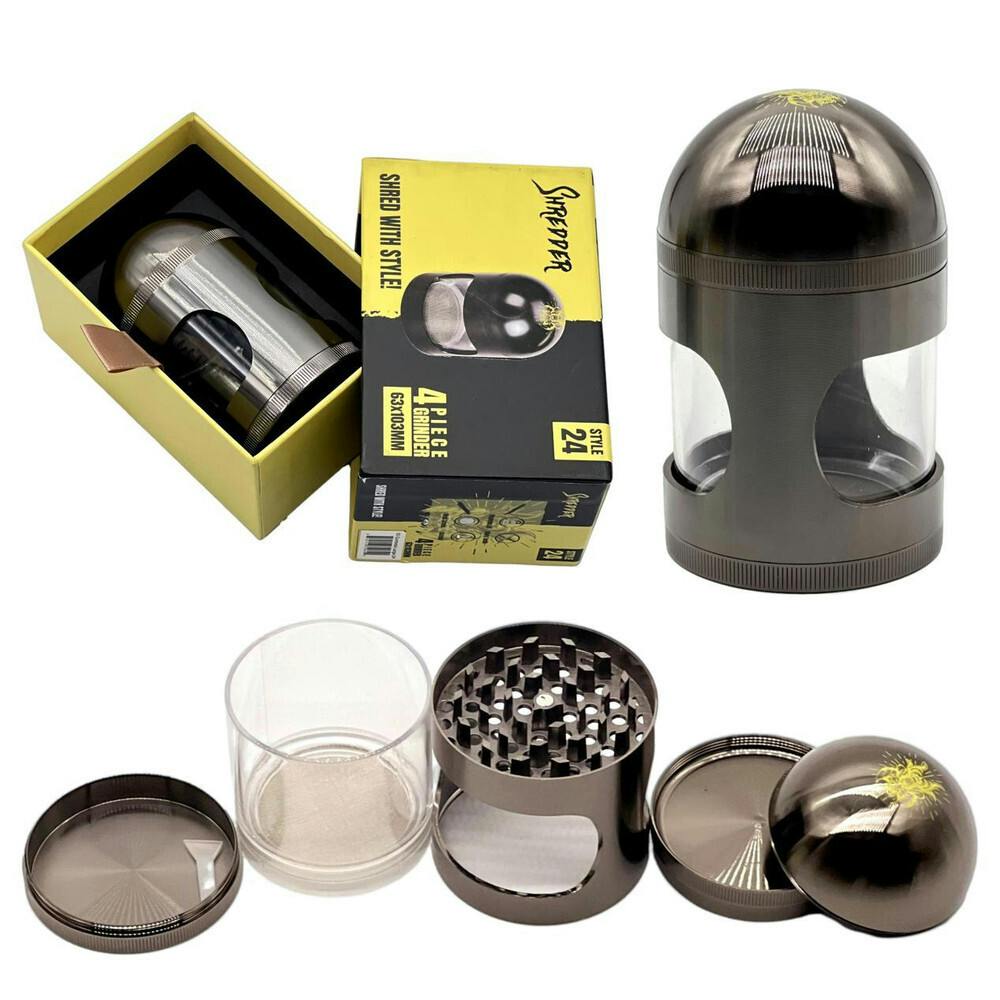 SHREDDER | Accessory | Grinder | 63mm | 4pc | Gun Black