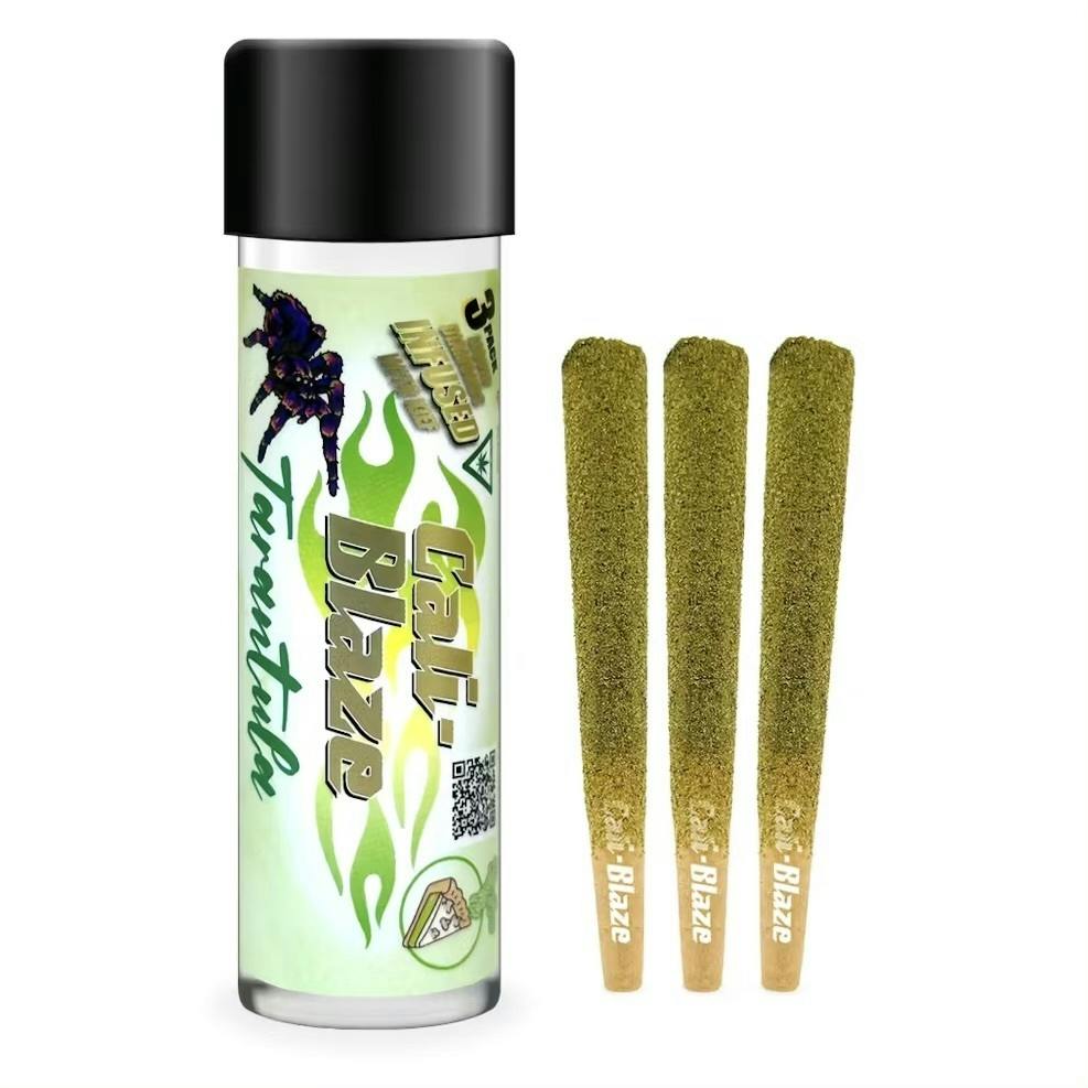 CALI-BLAZE | Infused Preroll Pack | Tarantula | Key Lime Pie | 3g