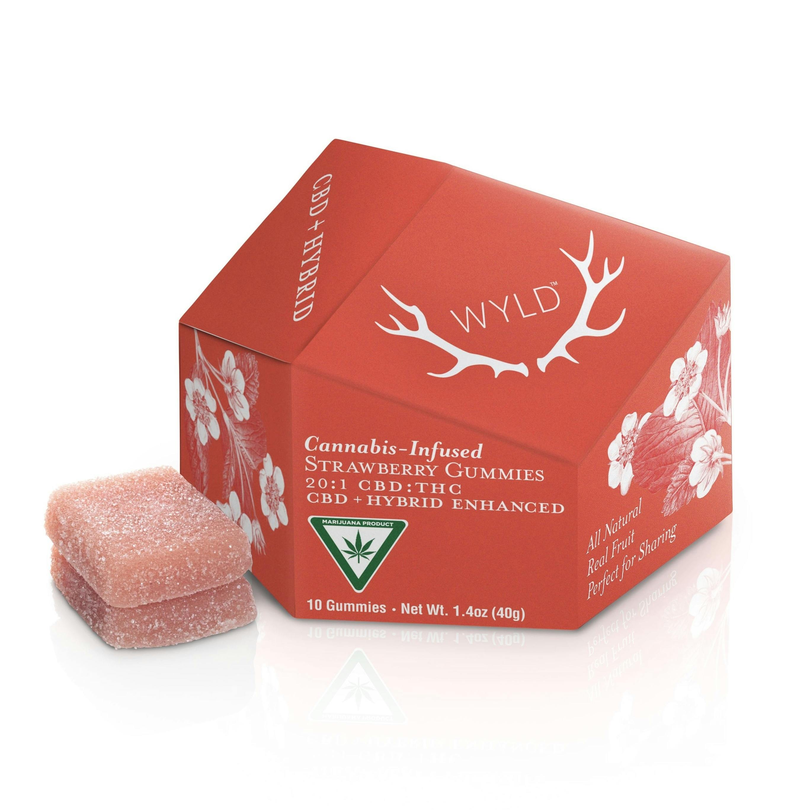 WYLD | Edible | Gummies | 20:1 | CBD:THC | Strawberry | 10mg