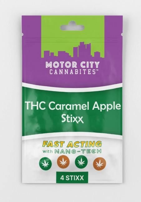 MOTOR CITY | Edible | Suckers | Caramel Apple Stixx | 200mg