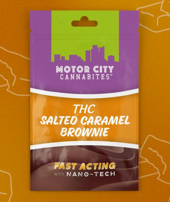 MOTOR CITY | Edible | Salted Caramel Brownie | 200mg