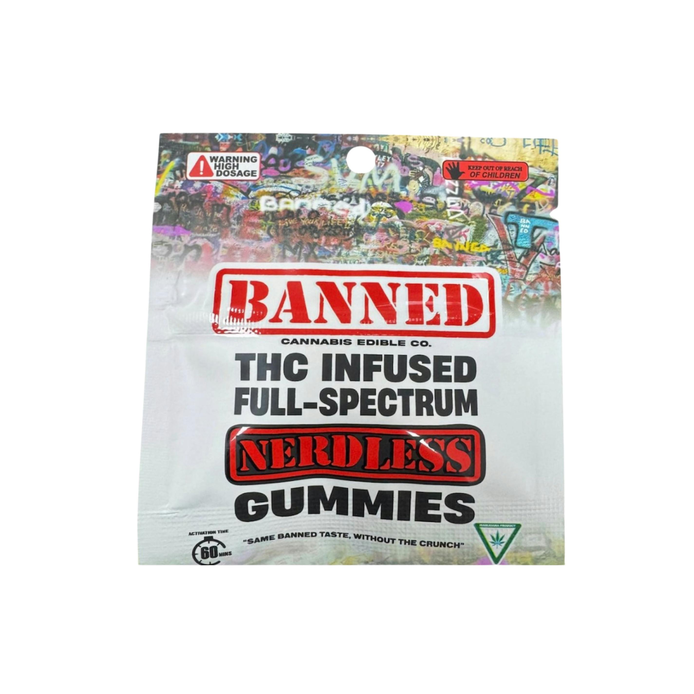 BANNED | Nerdless | Watermelon | Single Gummy | 200mg