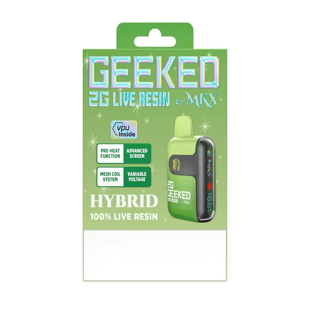 GEEKED | Disposable Vape | Live Resin | Grape Beltz | 2g