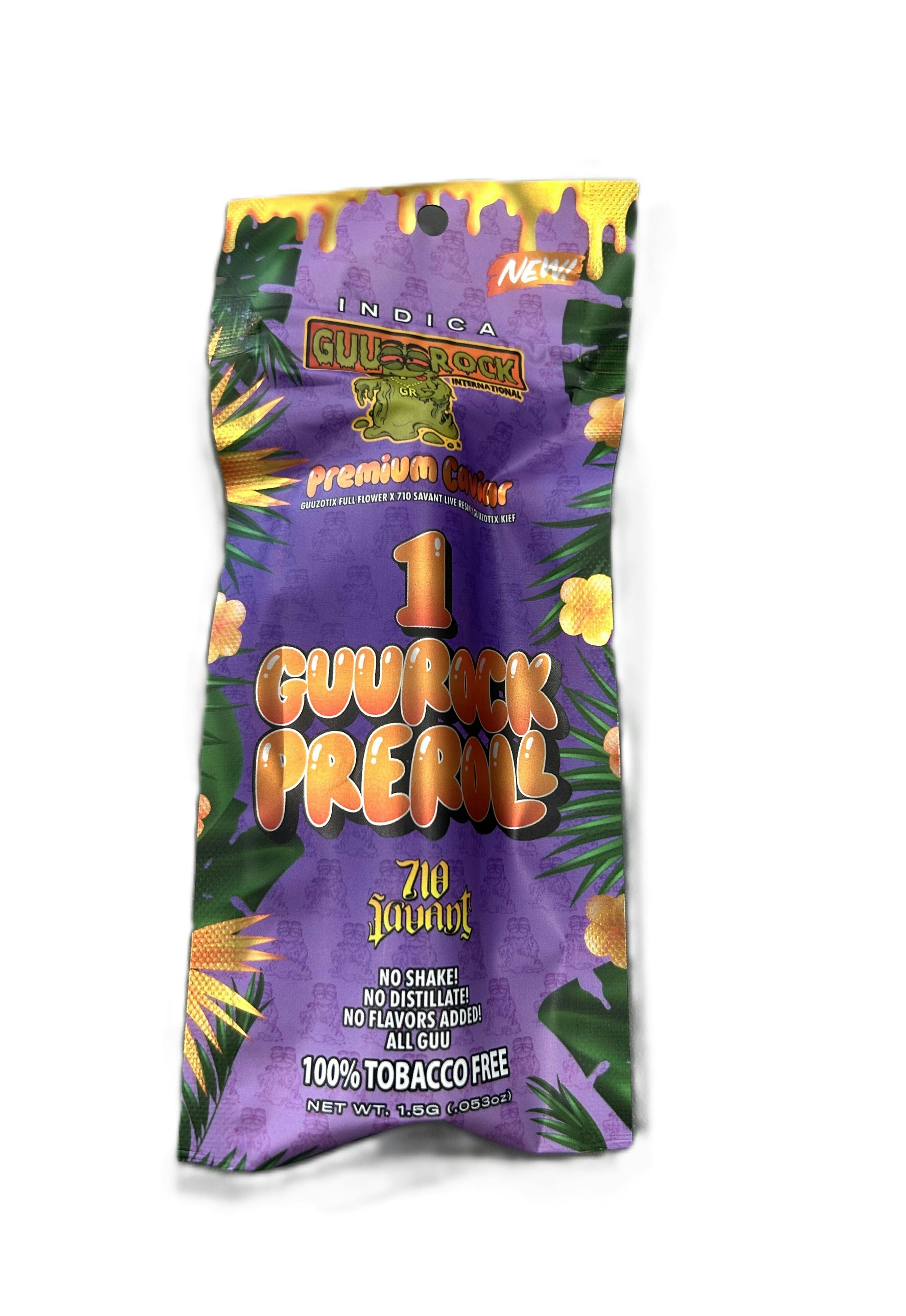 GuuRock X 710 SAVANT | GuuRock Premium Caviar Preroll | 1.5g