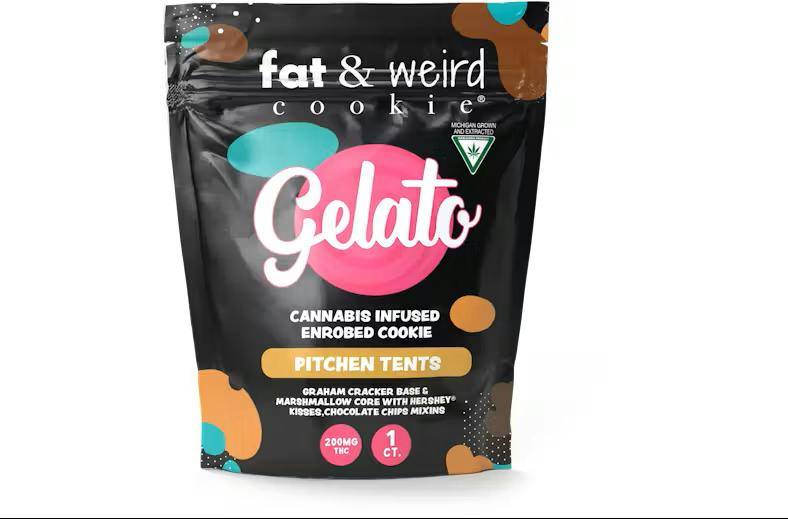 Gelato x Fat & Weird | 200mg Cookie | Pitchen Tents
