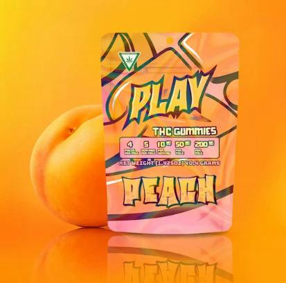 PLAY | Edible | Gummies | Peach | 200mg