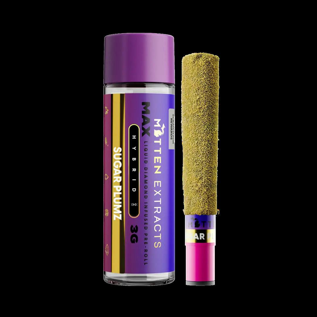 MITTEN EXTRACTS | Infused MAX Preroll | Sugar Plumz | 3g