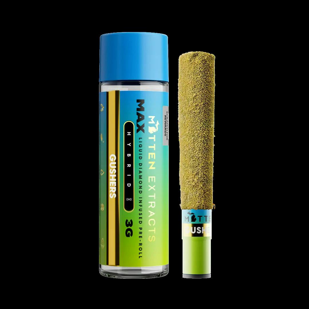 MITTEN EXTRACTS | Infused MAX Preroll | Gushers | 3g