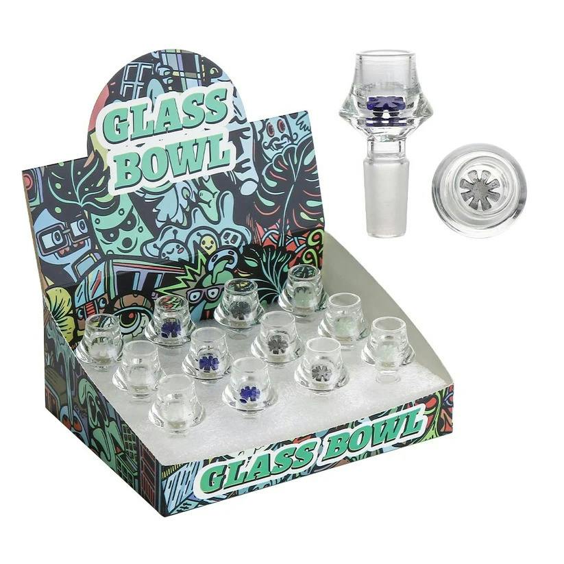GLASS BOWL | Accessory | 14mm | Funnel w/ Flower Screen