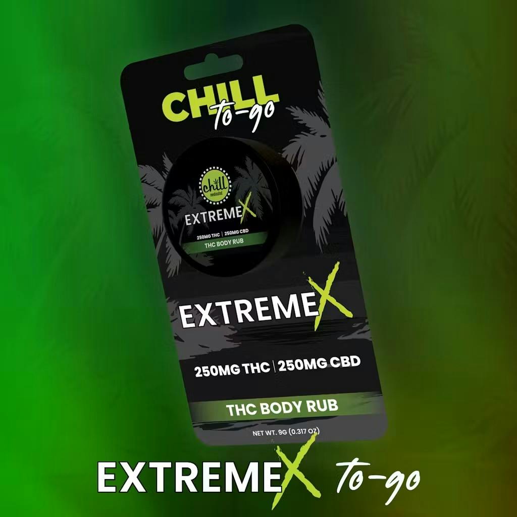 CHILL | Topical | Extreme X Body Rub | To Go | THC 250mg : CBD 250mg