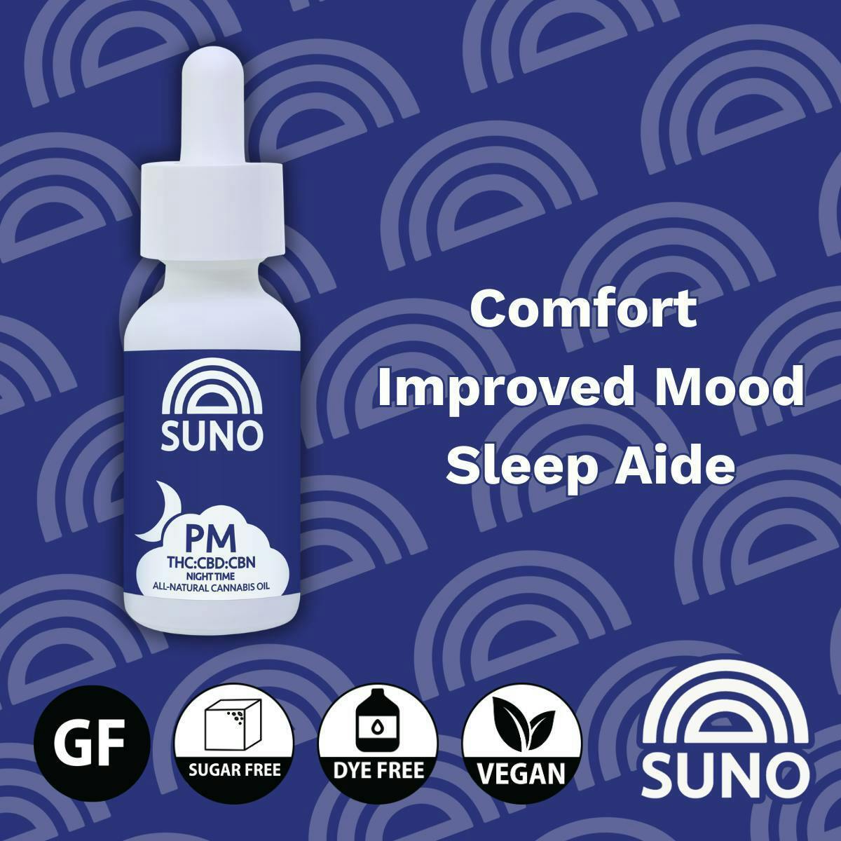 SUNO | Concentrate | Tincture | PM | THC:CBD:CBN | 200mg