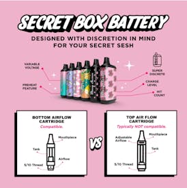 Blazy Susan - 900mAh Secret Box Auto Draw Variable Voltage Battery, Assorted Colors