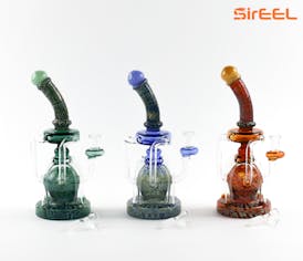 SirEEL - 10" Etched 7x Recycler Rig, Assorted Colors