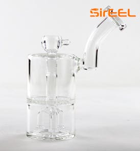 SirEEL - 8" Chuggular Bong with Triple Whitewater Perc and Flower Bow