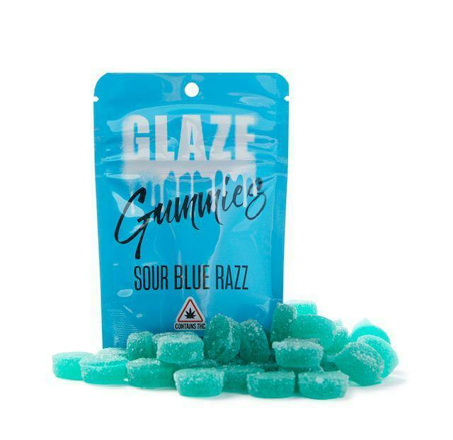 Sour Blue Razz Gummies 100mg