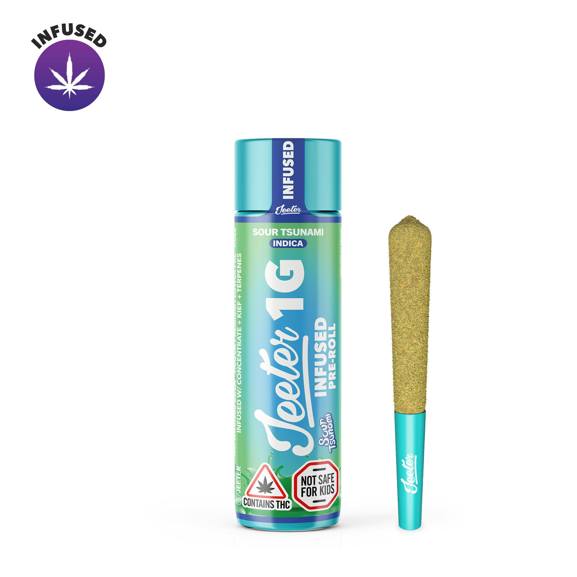 Sour Tsunami Infused Pre-Roll | 0.5g - Jeeter at Collective Premium Cannabis Littleton