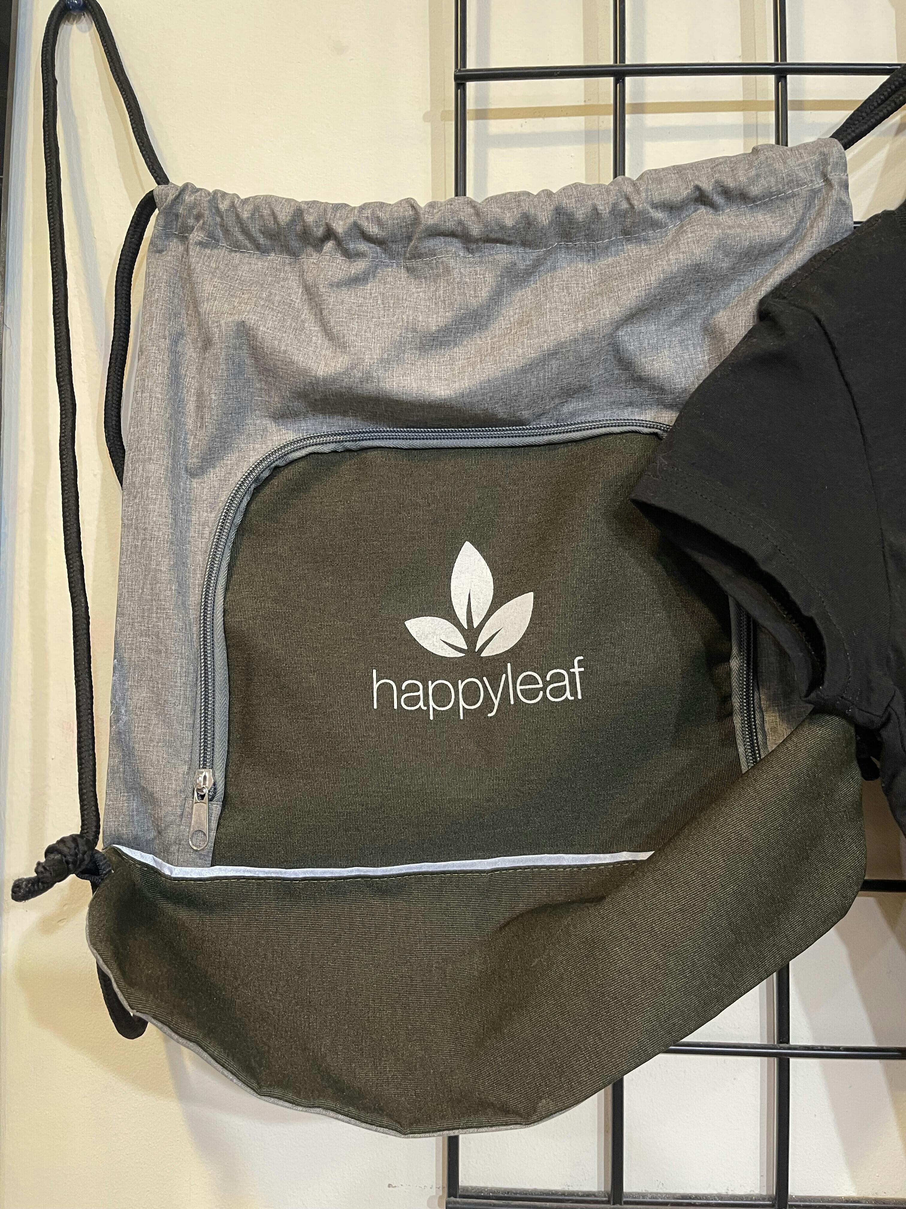 Happy Leaf Draw String Bag