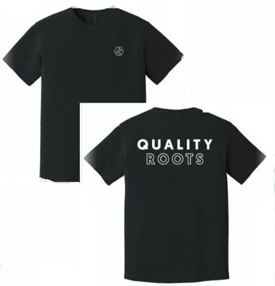 QR Employee - Black Left Logo Tee - Medium