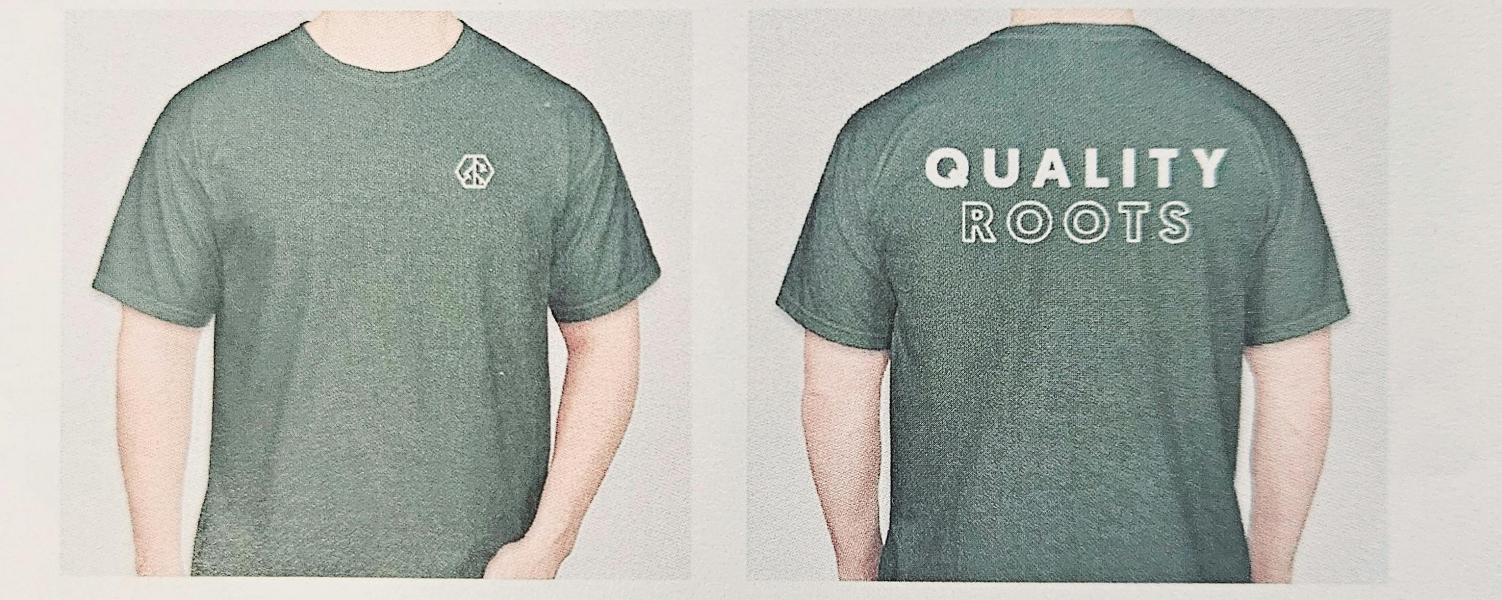 QR Employee - Spruce Left Logo Tee - Small